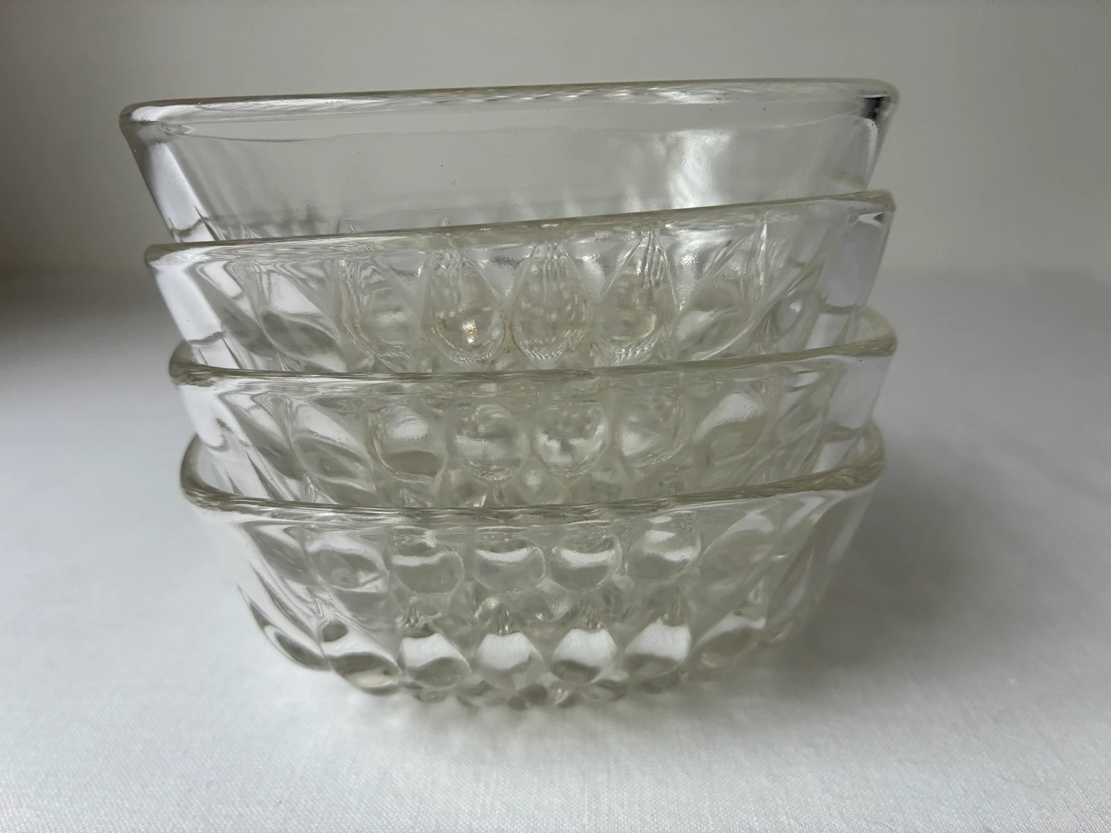 Vintage Duralex France dessertschaaltjes – Set van 4
